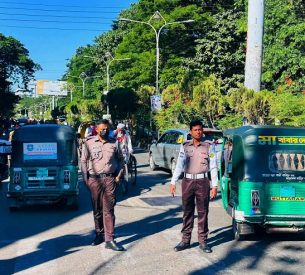 সিলেটে নতুন পোশাকে পুলিশ