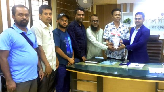 ইউএনও’র সাথে দক্ষিণ সুরমা উপজেলা প্রেসক্লাব নেতৃবৃন্দের শুভেচ্ছা বিনিময়