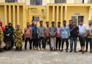 গোয়াইনঘাটে মানবপাচার চক্রের সদস্যসহ আটক ১৯